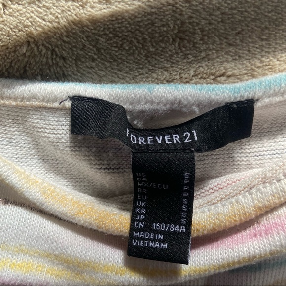 Spaghetti string tank top - striped with multiple colors. - Picture 3 of 3